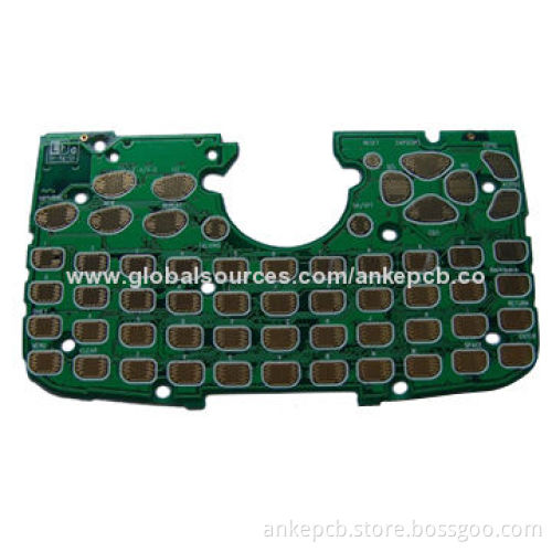 Multilayer PCB with hard gold 50microninch, quick-turn and mass production